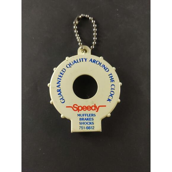 Speedy Muffle Brakes Shocks Bottle Opener Keychain - Picture 2 of 5